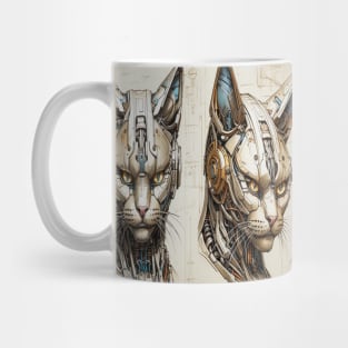 Technical Cyber Cat Mug